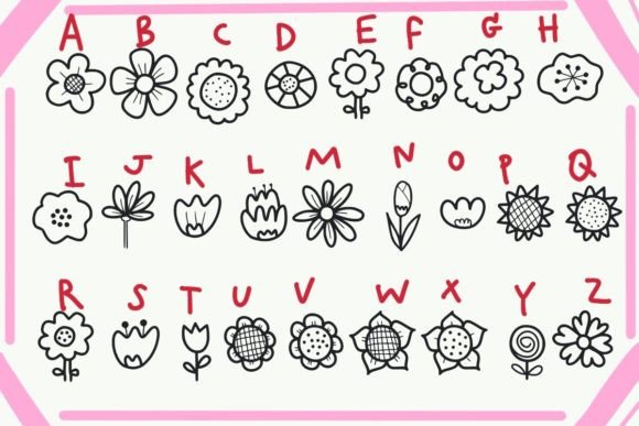 Flowers Font - Preview 1