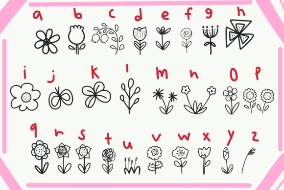 Flowers Font - Preview 2