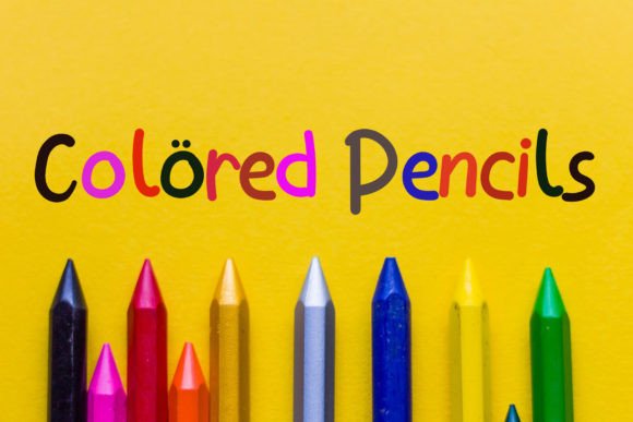 Kids School Font PNG with transparent background - Preview 2