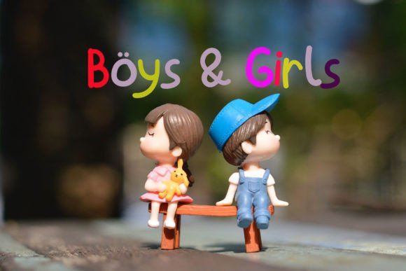 Kids School Font PNG with transparent background - Preview 3