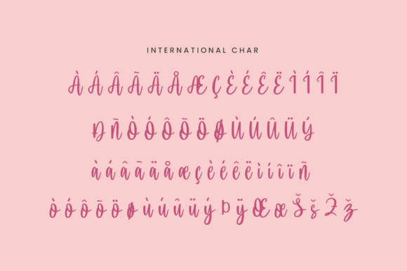 Love Simba Font PNG with transparent background - Preview 2