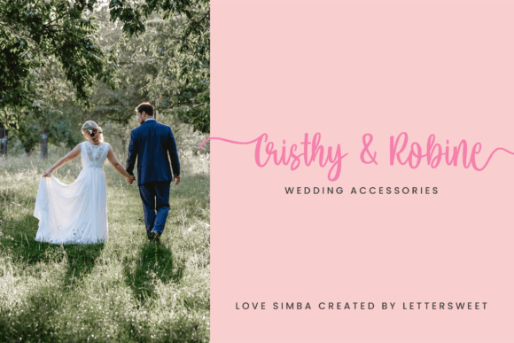 Love Simba Font PNG with transparent background - Preview 4