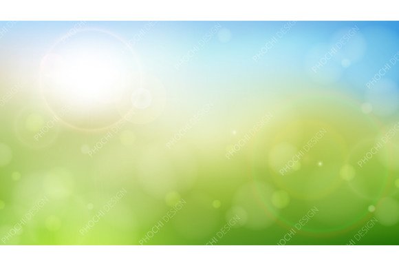 Morning Summer Green Nature Background