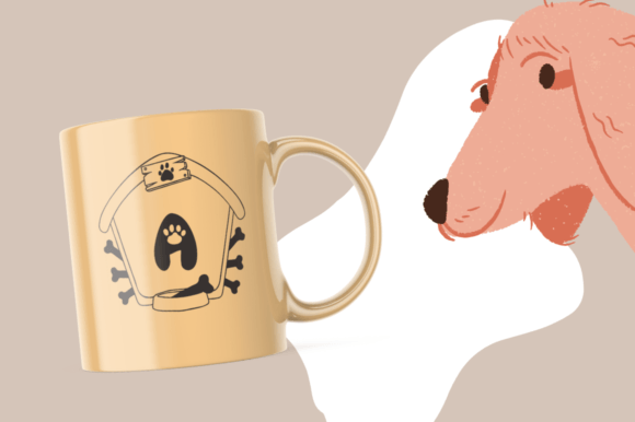 Paw House Monogram Font PNG with transparent background - Preview 2
