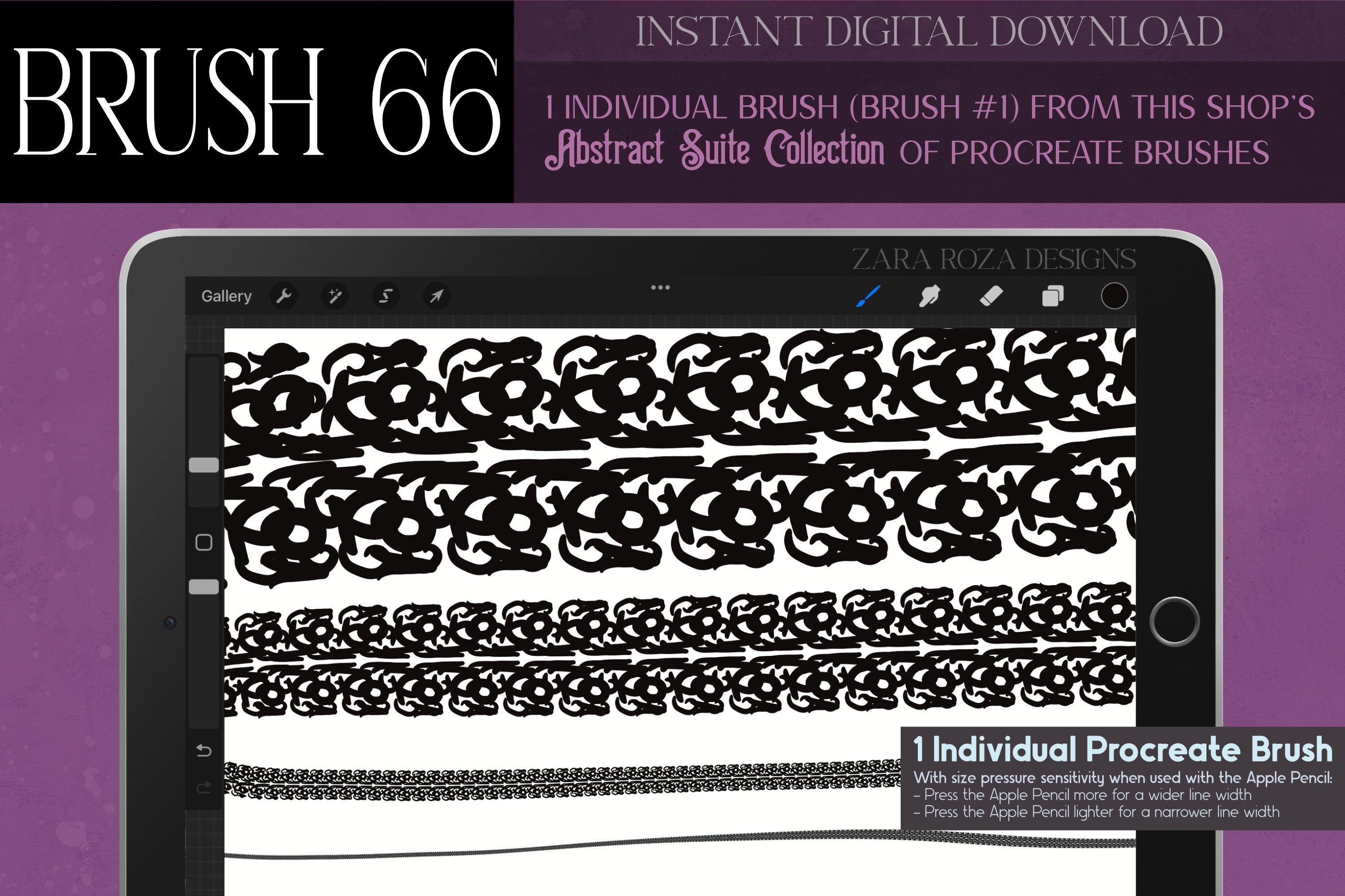 Procreate Brush #66 – Abstract Suite