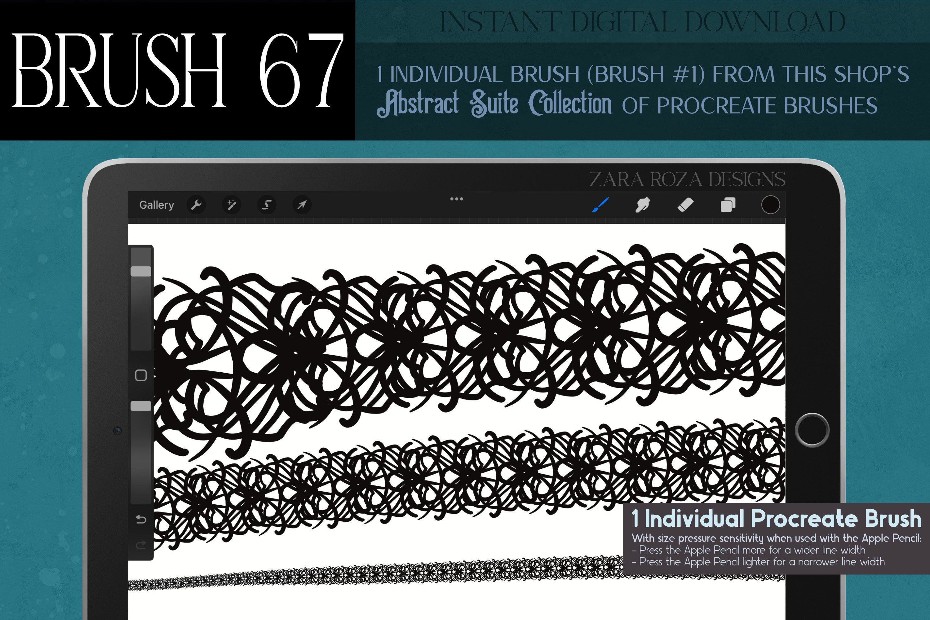 Procreate Brush #67 – Abstract Suite