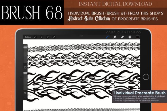 Procreate Brush #68 – Abstract Suite