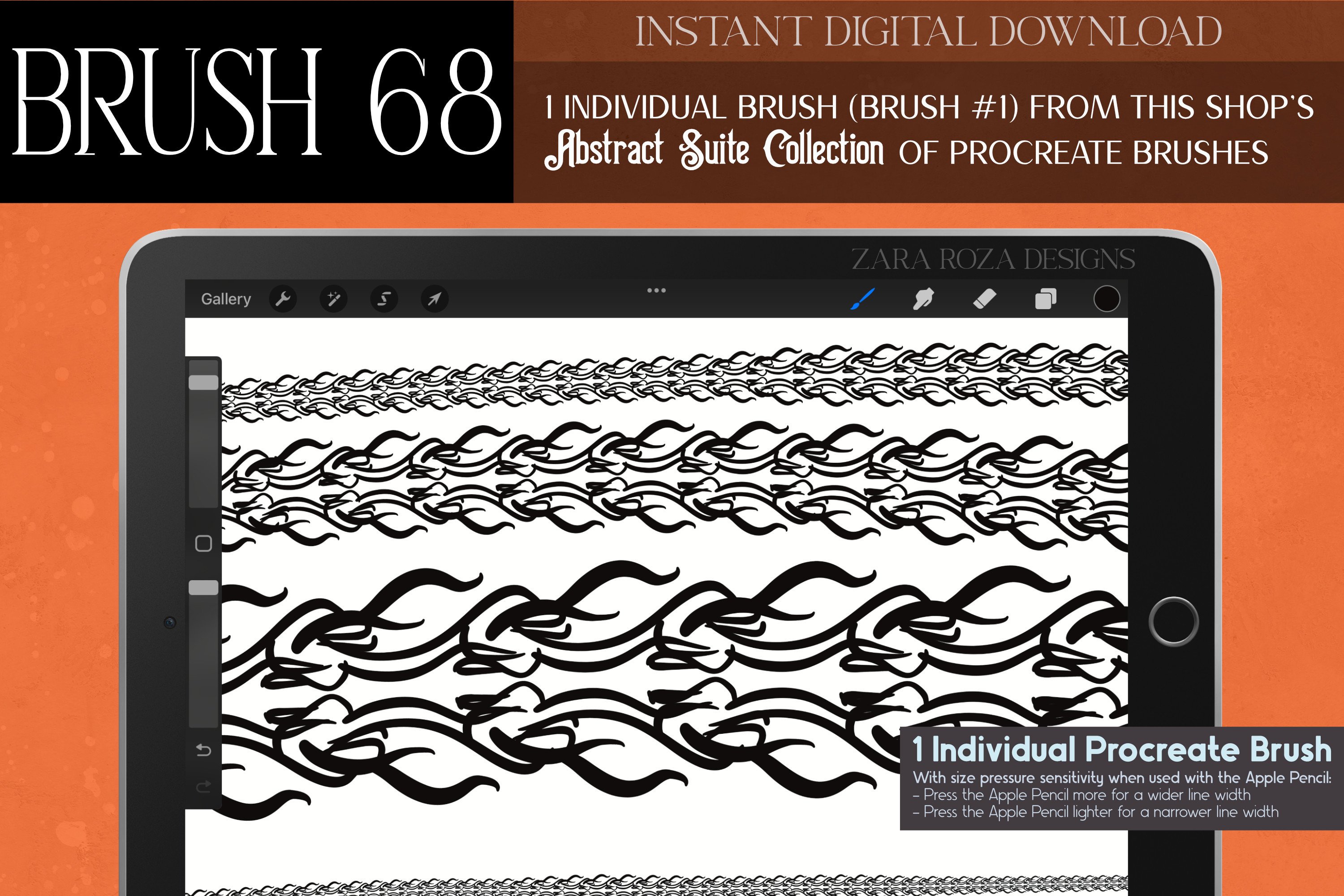 Procreate Brush #68 – Abstract Suite