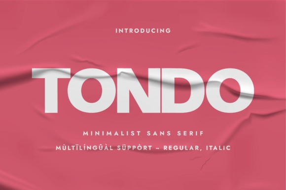 Tondo font