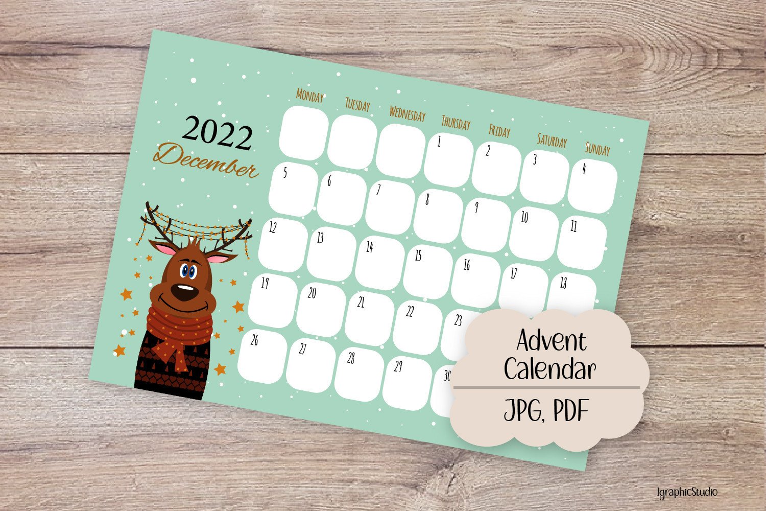 Christmas Calendar, December Calendar