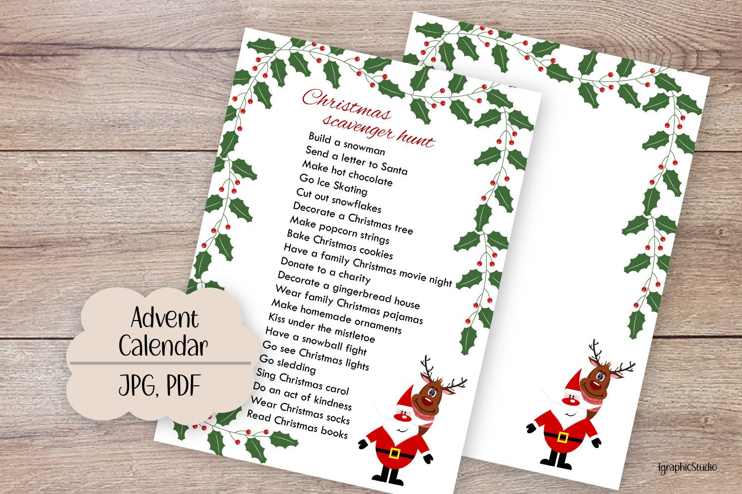 Christmas Scavenger Hunt, Winter Game