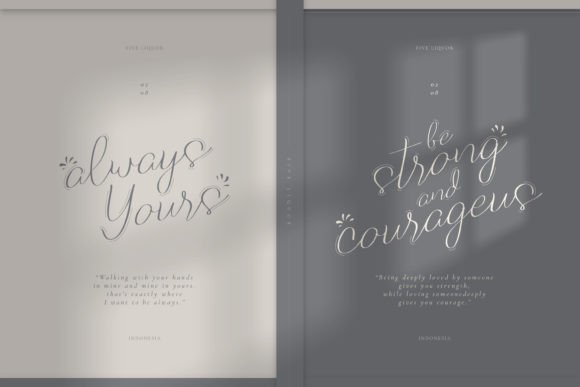 Five Liquor Font PNG with transparent background - Preview 2