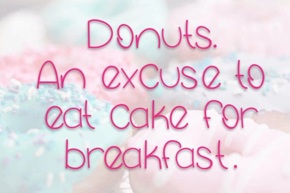 Fluffy Flamingo Font - Preview 3