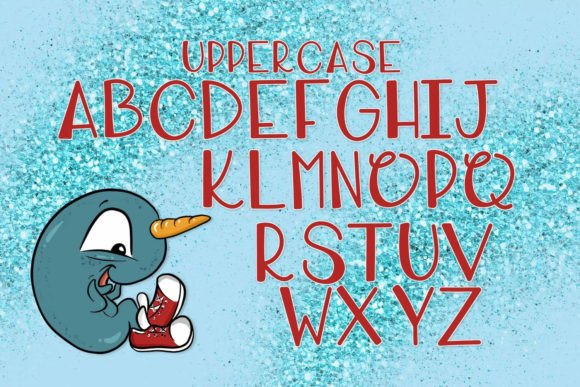 Narwhal Shoes Font PNG with transparent background - Preview 3