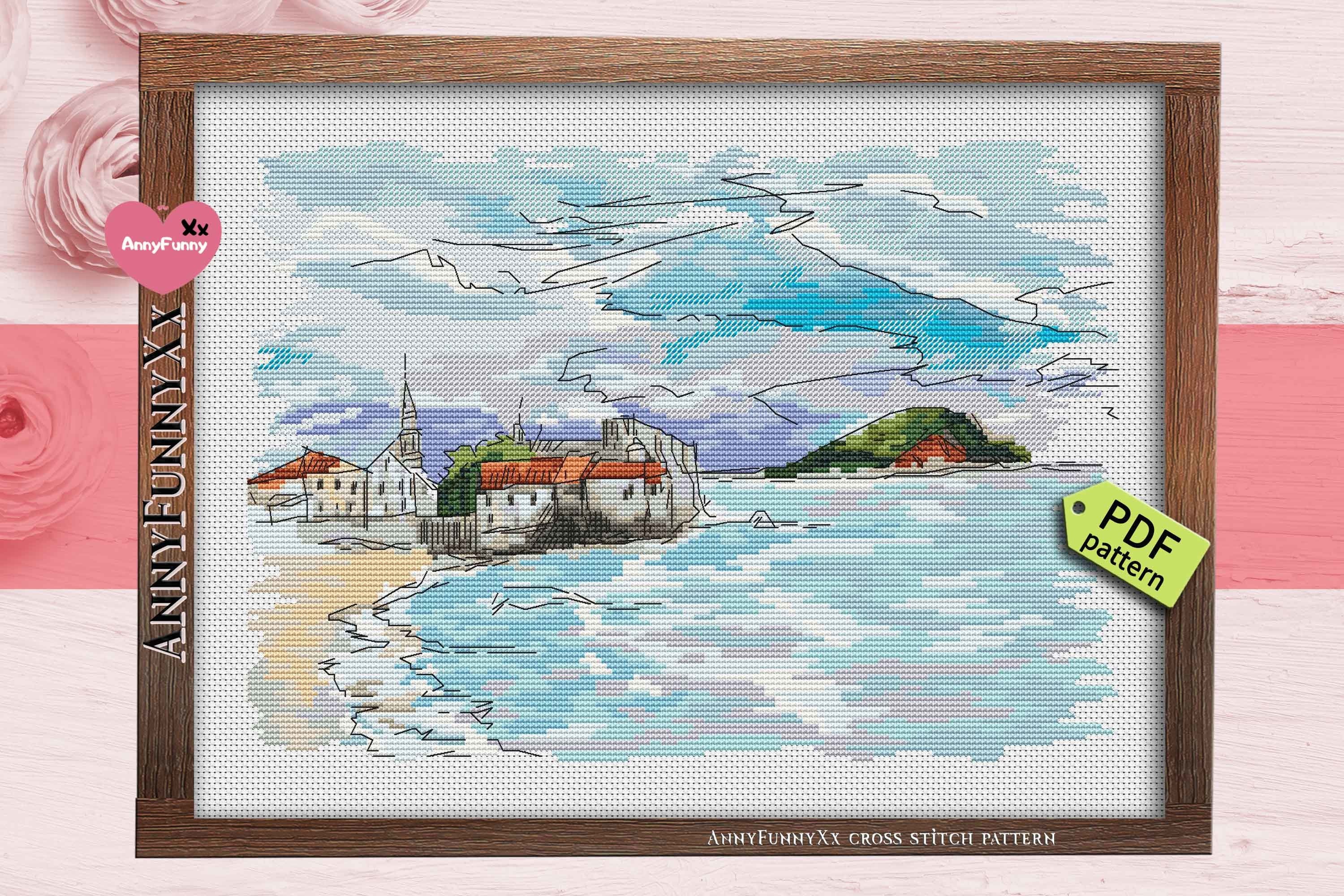 Old Town Counted Cross Stitch PDF