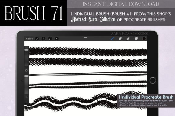 Procreate Brush #71 – Abstract Suite