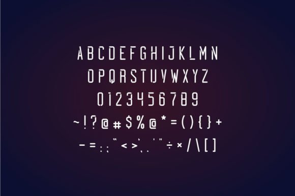Quarks Font PNG with transparent background - Preview 1