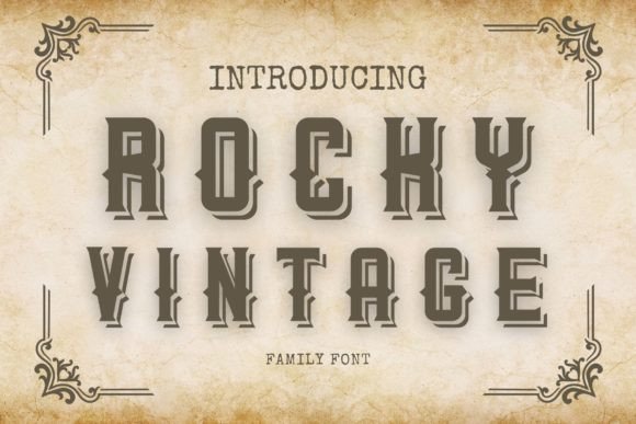 Rocky Vintage font