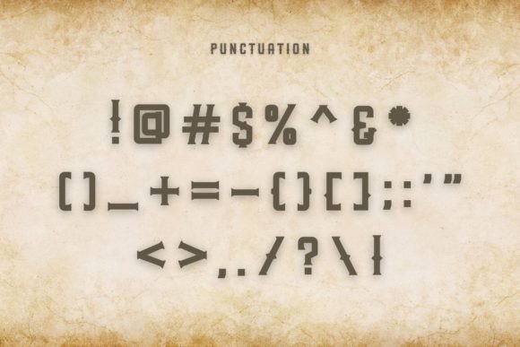 Rocky Vintage Font PNG with transparent background - Preview 3