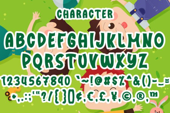 School Party Font PNG with transparent background - Preview 3