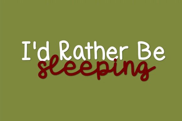 Sleepy Sloth Duo Font PNG with transparent background - Preview 2