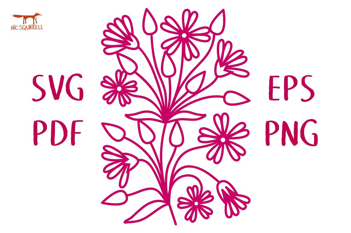 Stellaria Flowers SVG Cut File Graphic by Nic Squirrell · Creative Fabrica
