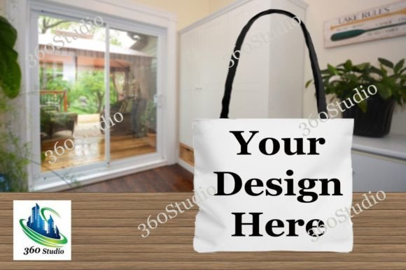 Tote Bag Entryway Mockup 2 Afbeelding Tassen & rugzakken Door 360 Studio