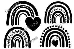 Boho Rainbow SVG Bundle Graphic by Dev Teching · Creative Fabrica