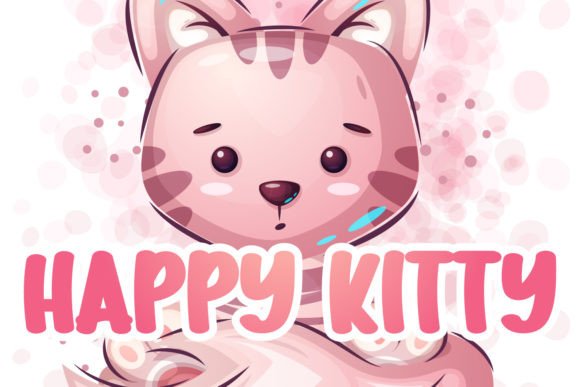 Cute Kitten Font - Preview 1