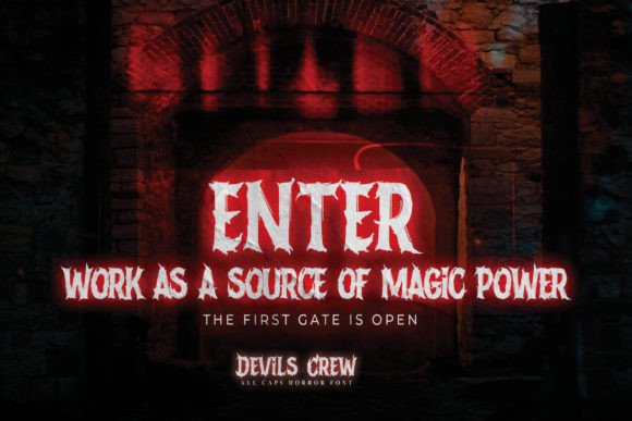 Devils Crew Font - Preview 1