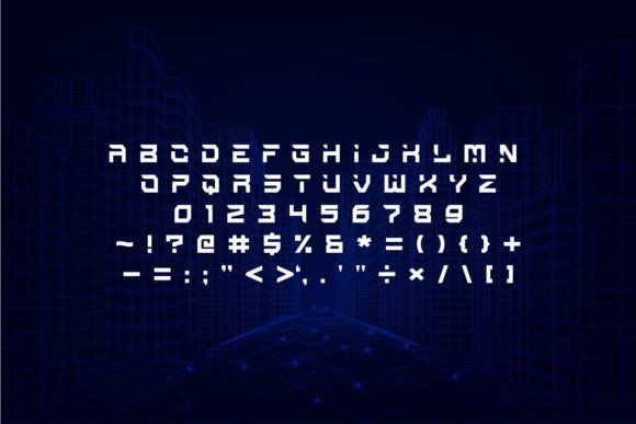 Gosted Font PNG with transparent background - Preview 1