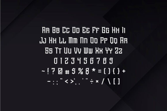 Heroshima Font PNG with transparent background - Preview 1