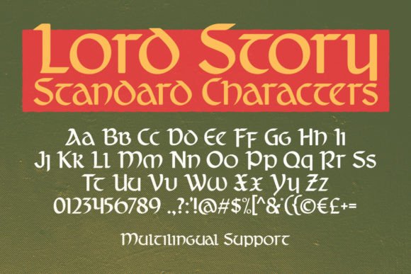 Lord Story Font font preview - 4