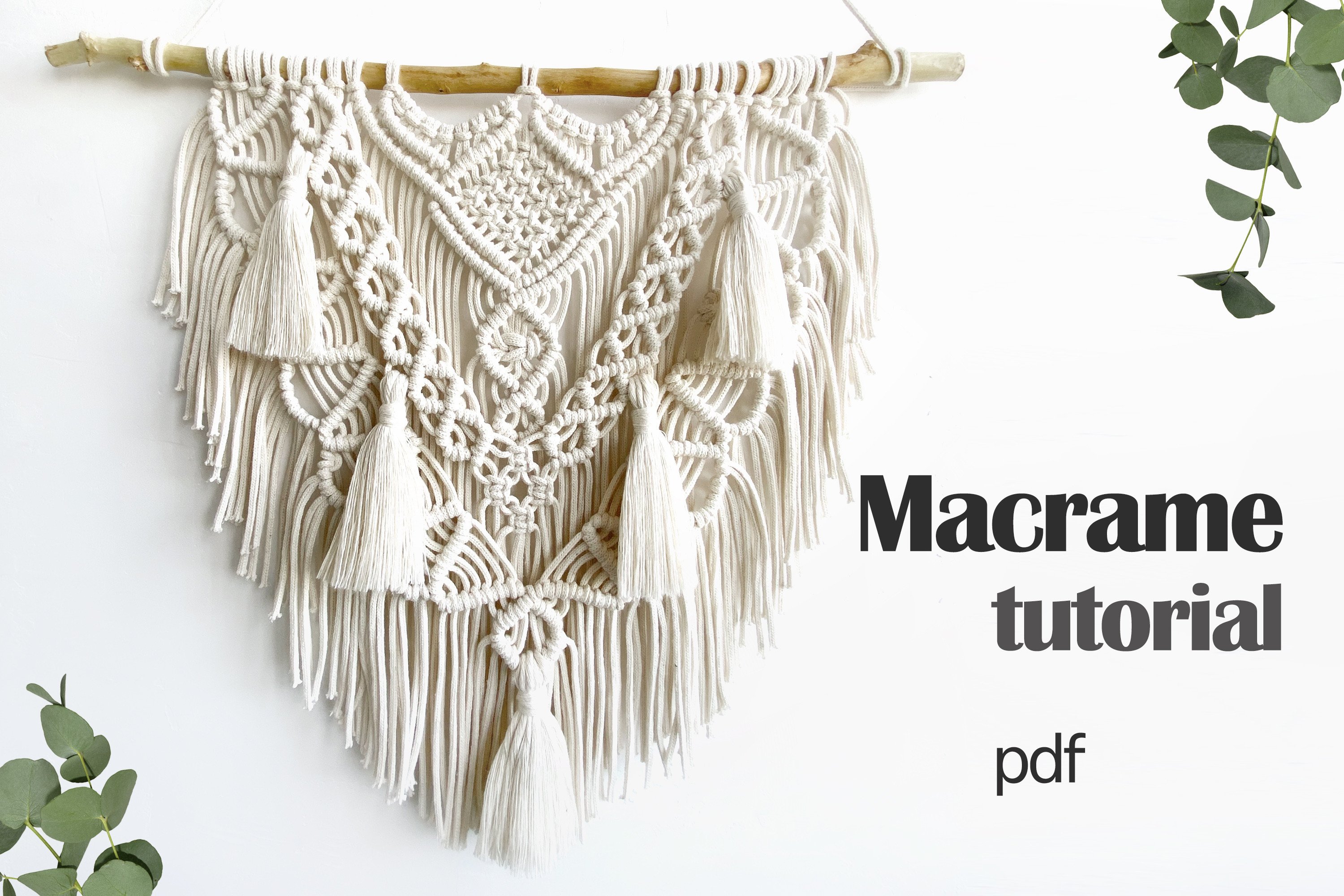 Macrame Boho Wall Hanging Pattern PDF