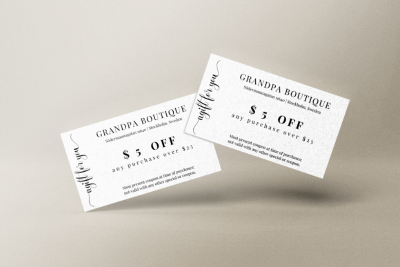 Printable Business Coupon Canva Template