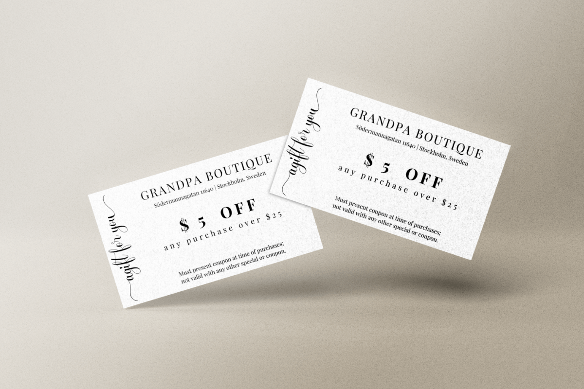Printable Business Coupon Canva Template