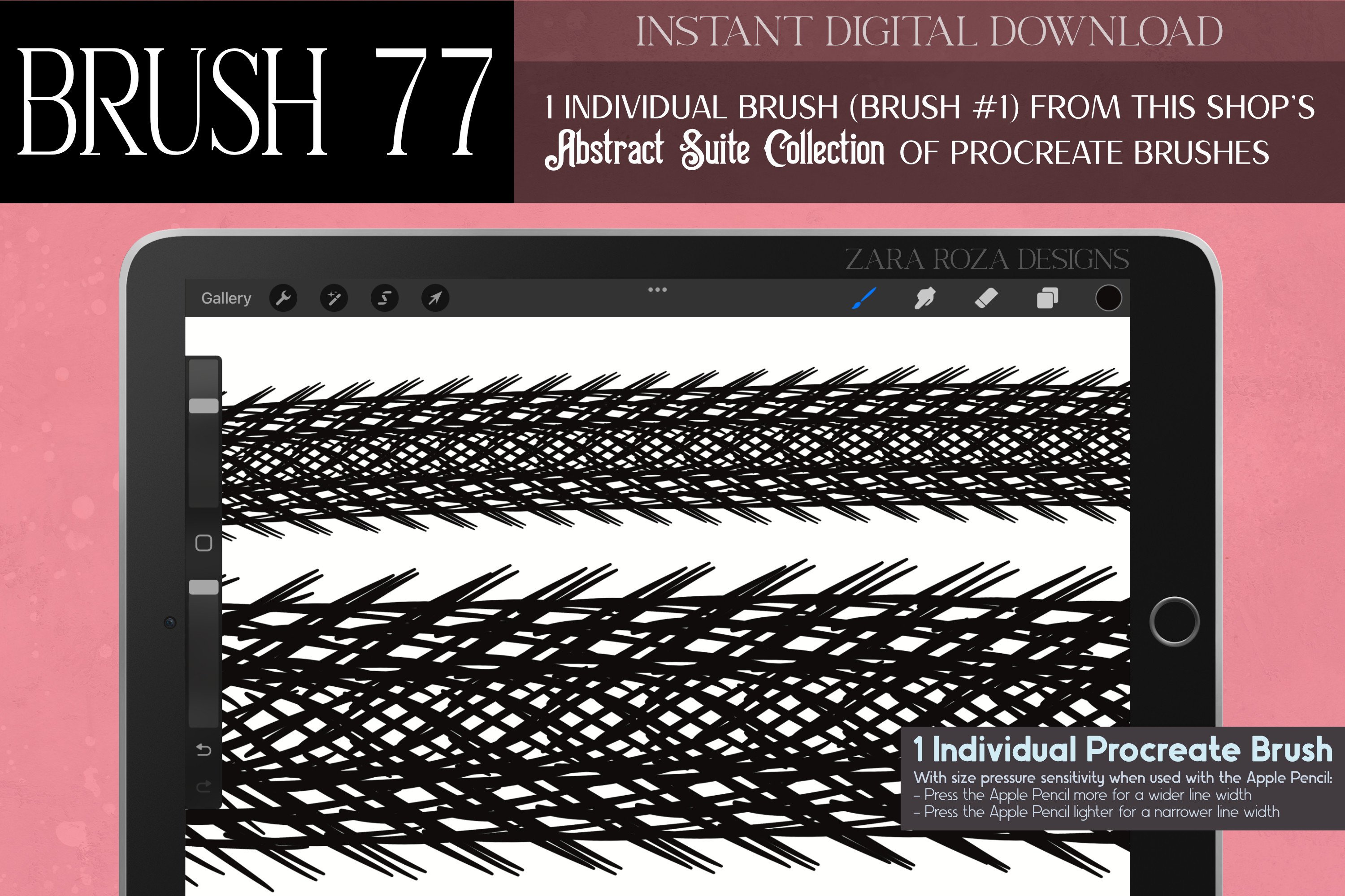 Procreate Brush #77 – Abstract Suite