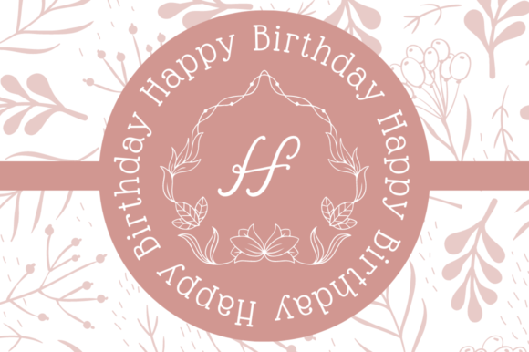Rimana Monogram Font PNG with transparent background - Preview 2