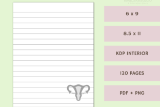 Uterus Themed Lined Journal KDP Interior