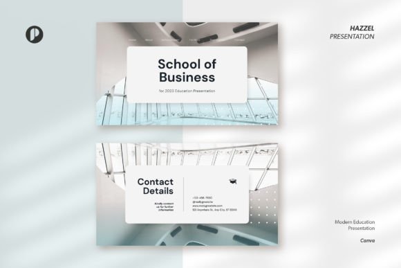 Preview of White Modern Education Presentation education presentation template