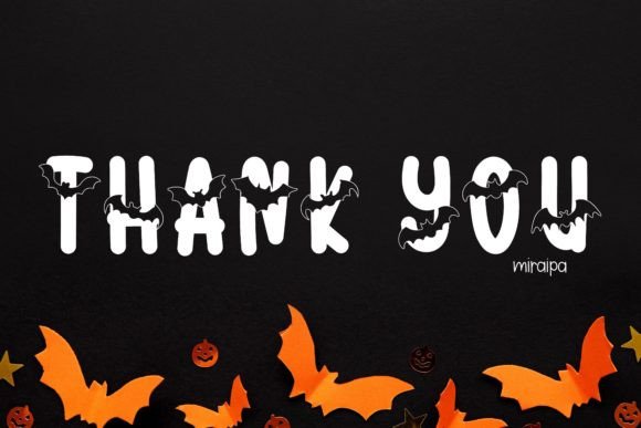 Bat Night Font PNG with transparent background - Preview 5