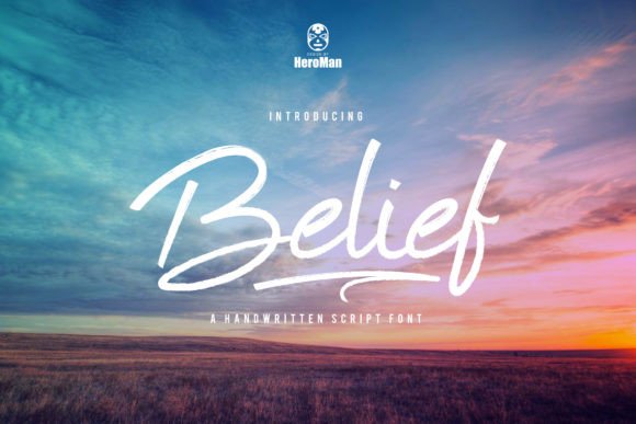 Belief Font PNG with transparent background - Preview 2