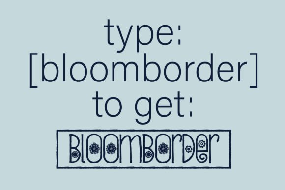 Bloomborder Font - Preview 1