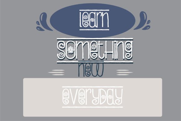 Bloomborder Font - Preview 5