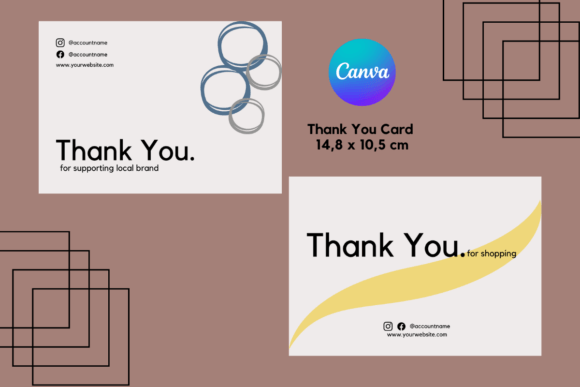 Canva Minimalist Thank You Card