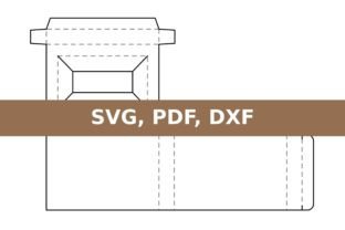 Pattern For Frame Box Frame Box Template · Creative Fabrica