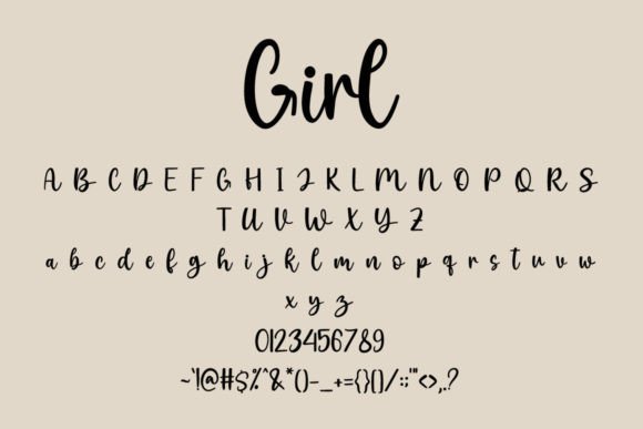 Girl Font - Preview 6