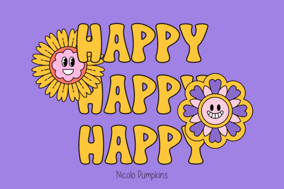 Groovy Retro Font - Preview 5
