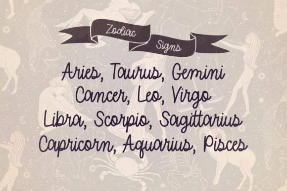 Halloween Horoscope Font - Preview 2
