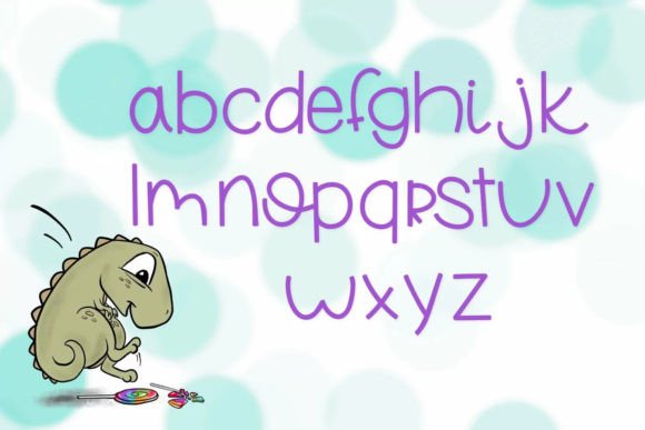 Lollipop Stomp Font PNG with transparent background - Preview 1